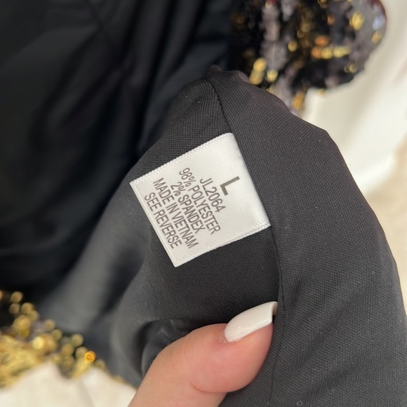 NEW Black & Gold Sequin Blazer - Picture 10 of 12